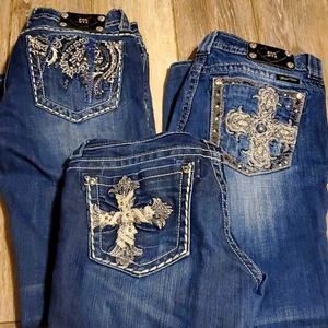 Bundle of 3 Miss Me Jeans size 30